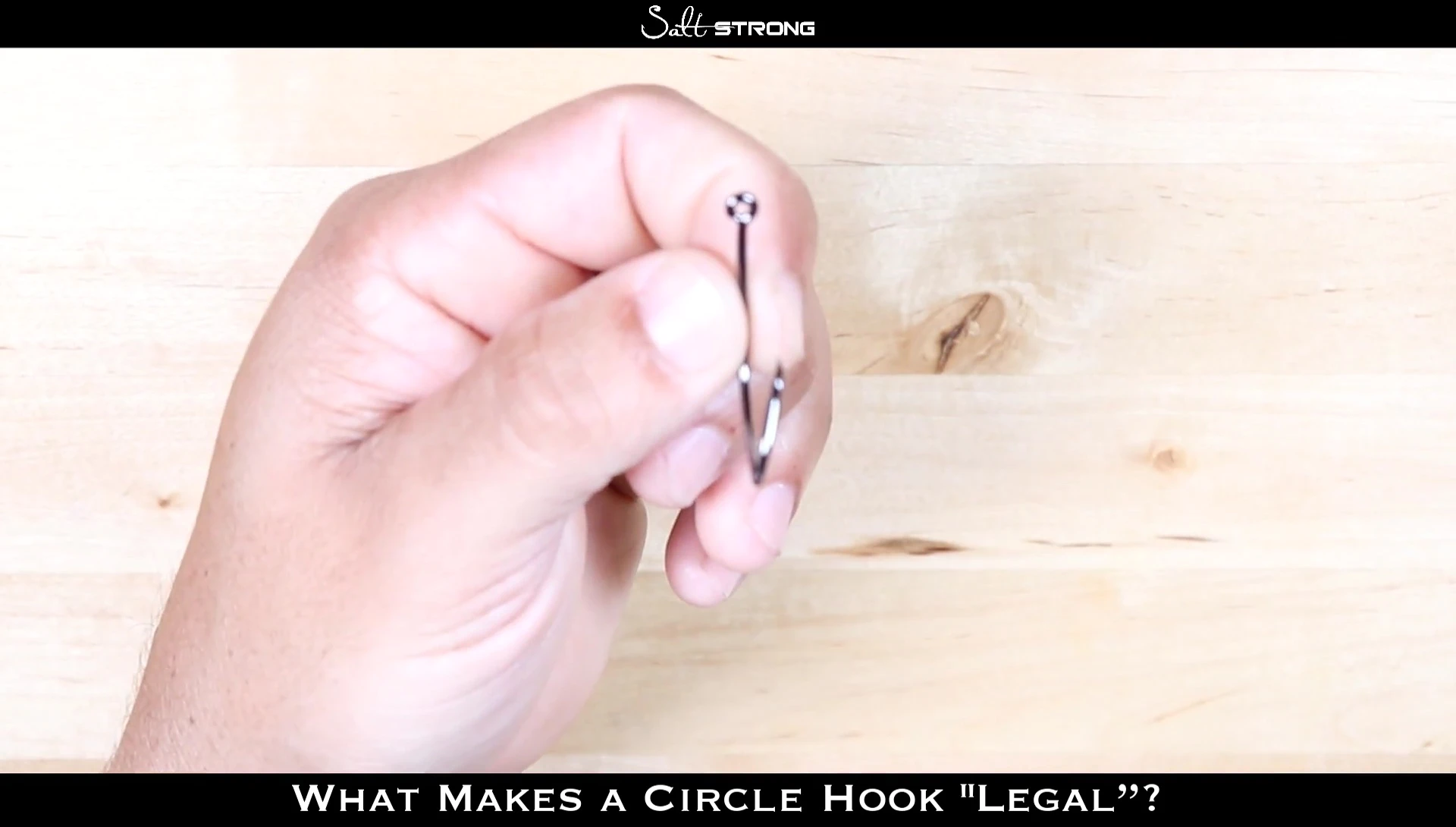 Example of an illegal offset circle hook