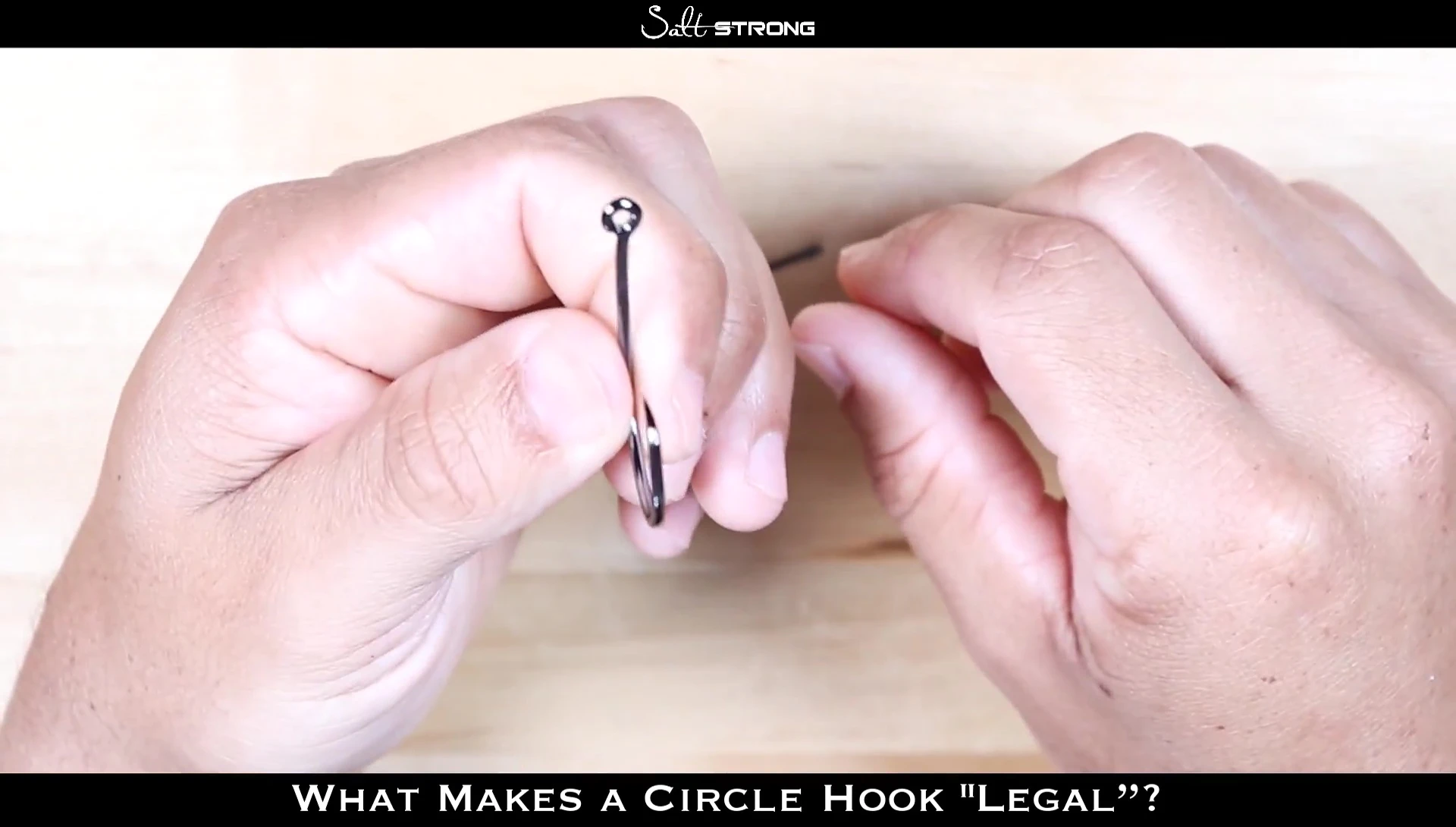 Illustrative diagram on hook placement