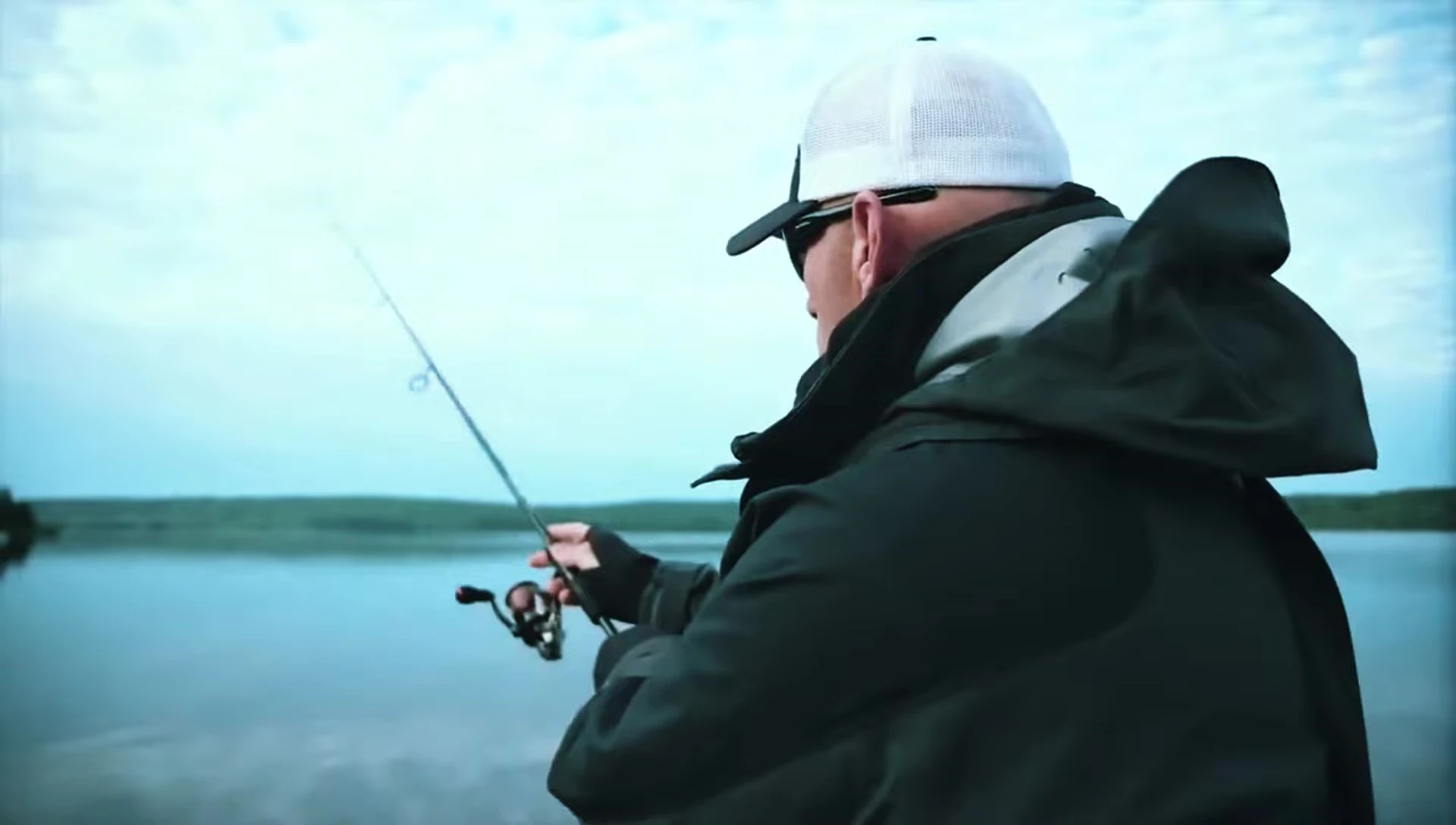 Comparison shot highlighting the reel's lightweight nature