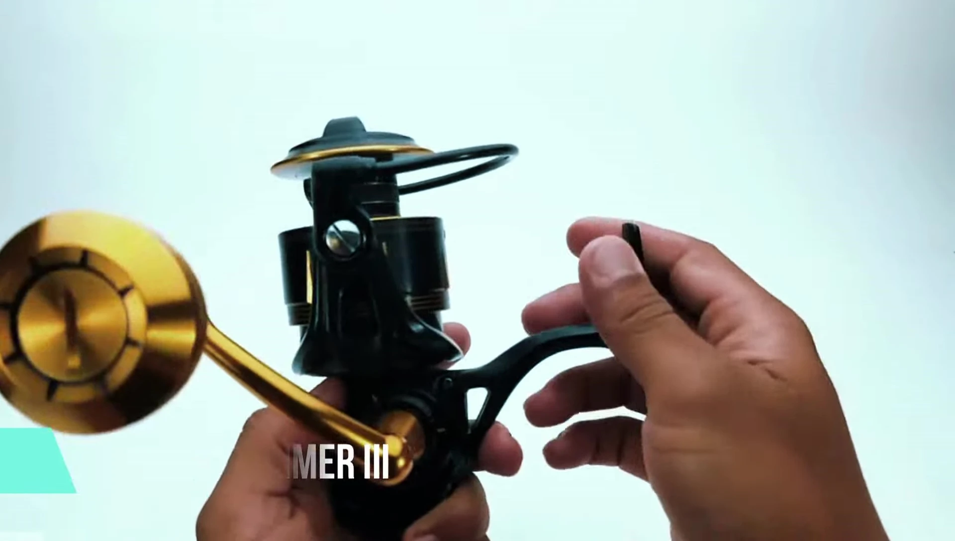 Close-up of the Penn Slammer III reel