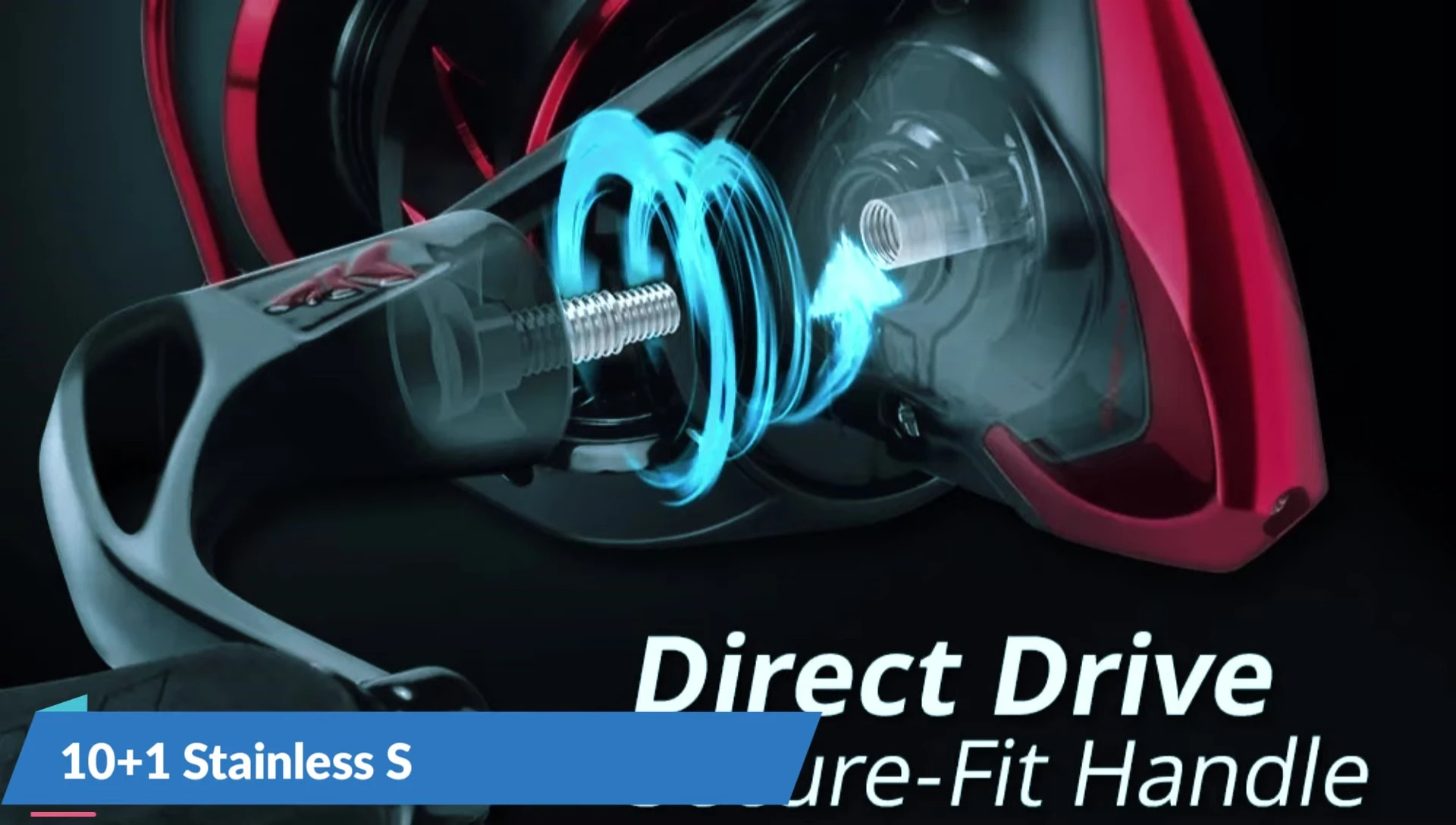 Focus on the reel's ball bearings