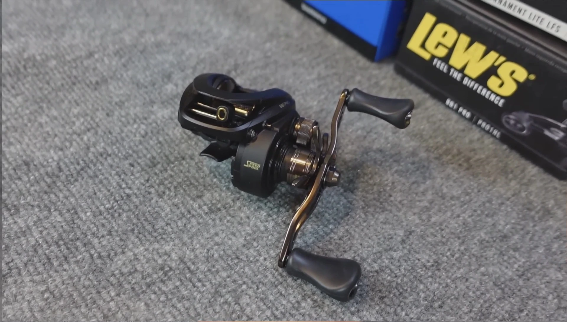 The reel being used for cranking