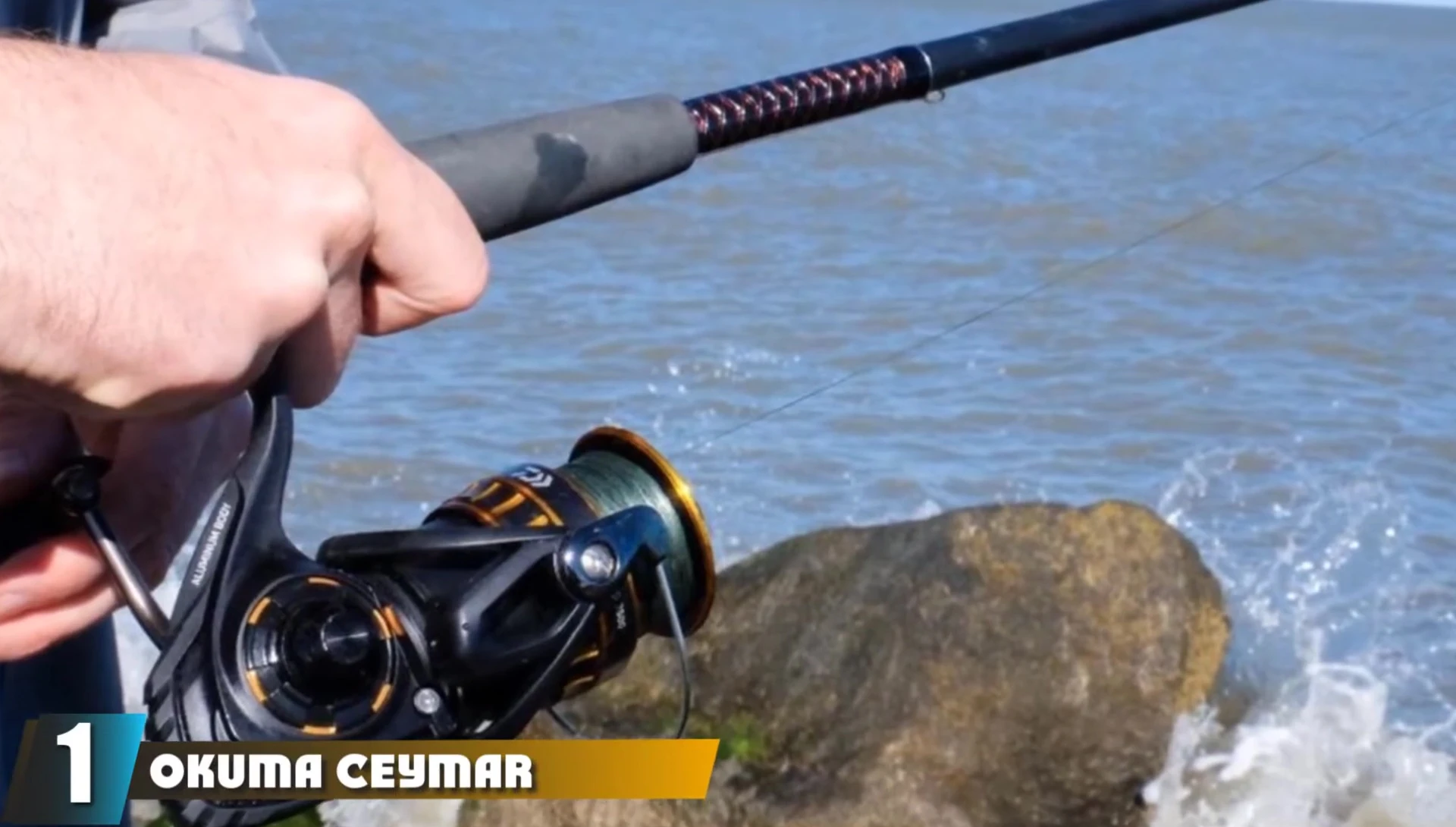 Okuma Seamer Spinning Reel close-up