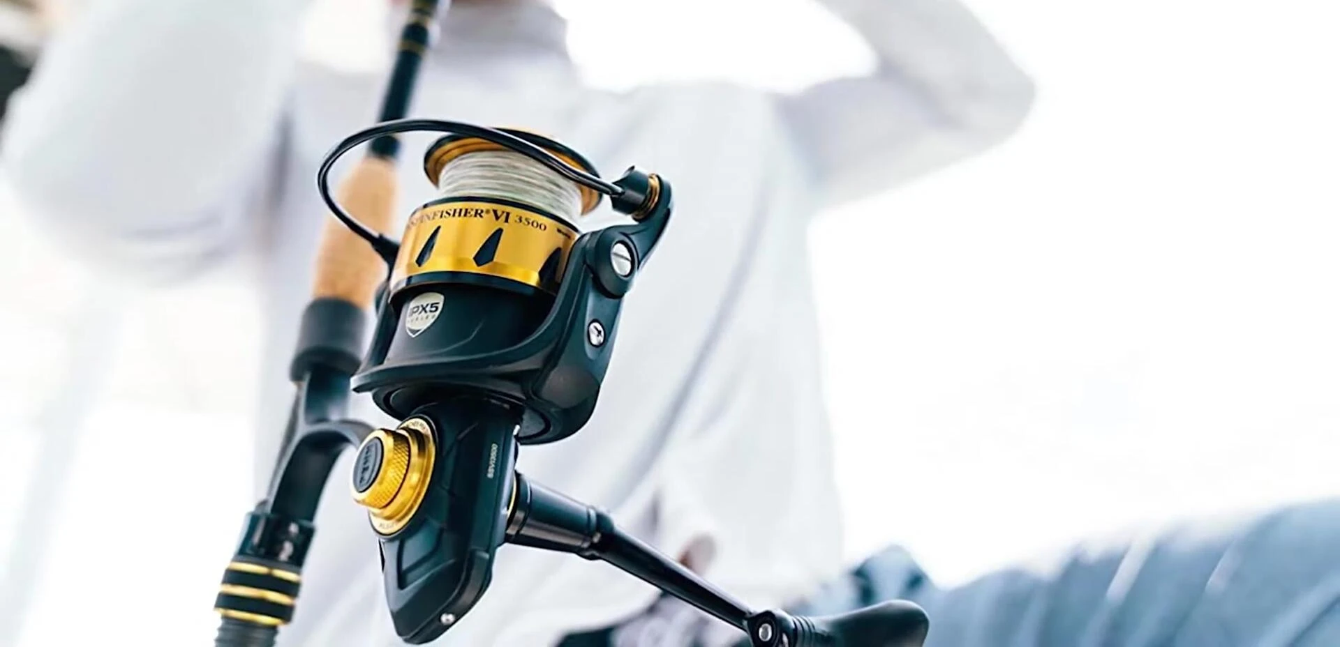 Penn Spinfisher V reel demonstrating water resistance