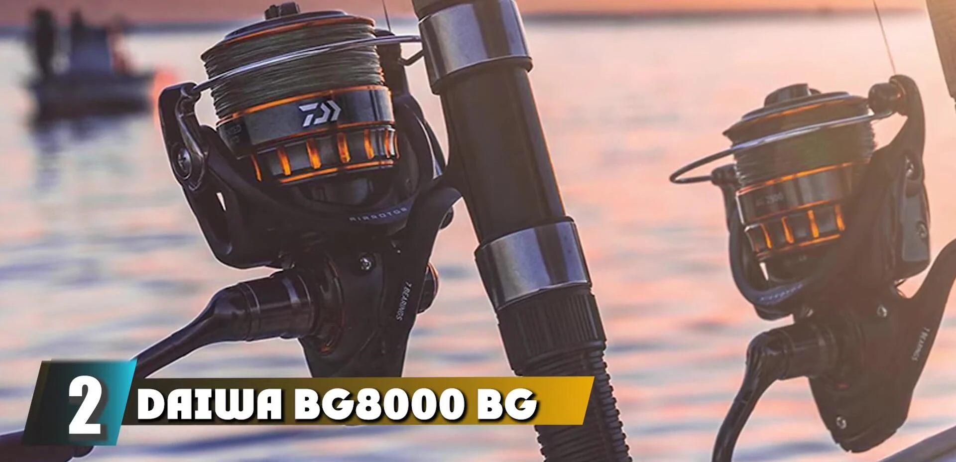 Daiwa BG 8000 reel showcasing its features