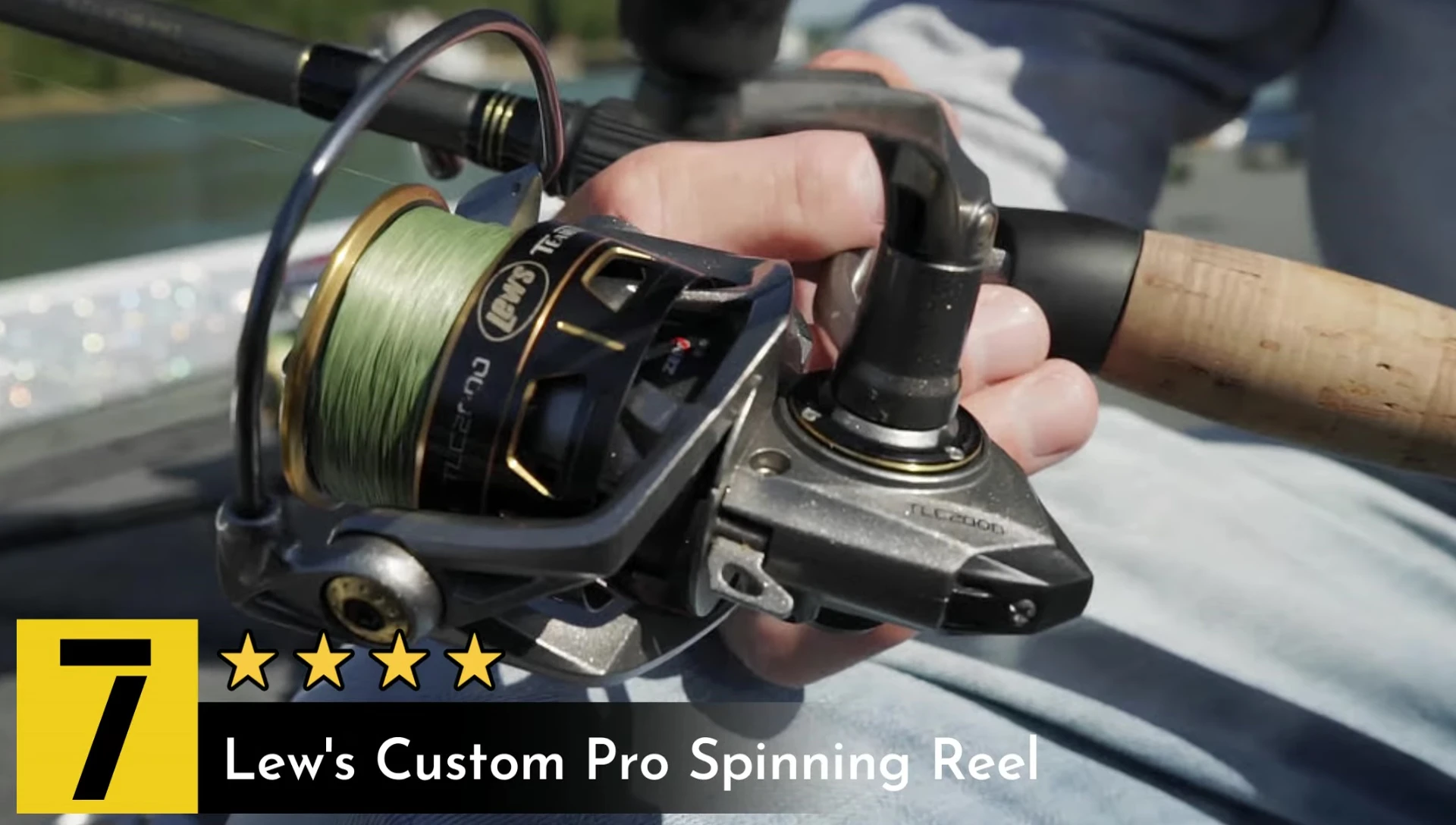 LSE Custom Pro spinning reel displayed.