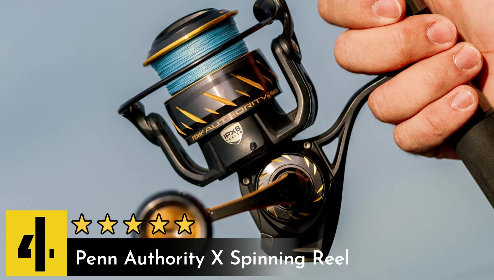 Penn Authority X spinning reel shown.