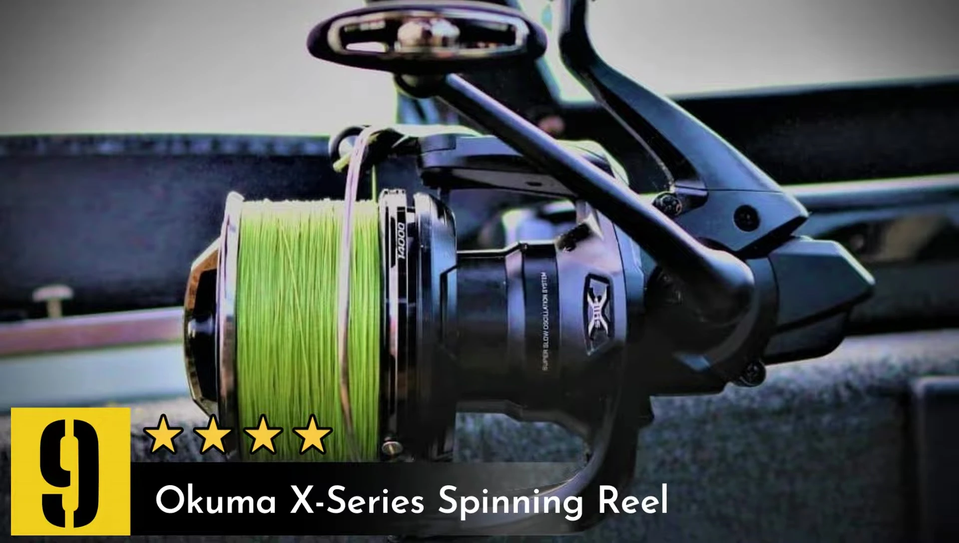 Okuma X Series spinning reel showcased.