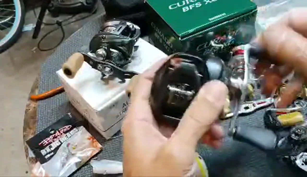 The speaker compares the Corrado BFS with the Dark Wolf Ultra.