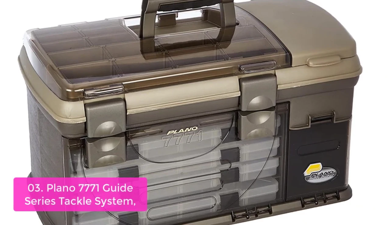 Plano 7771 Guide Series Tackle System showing its multiple compartments