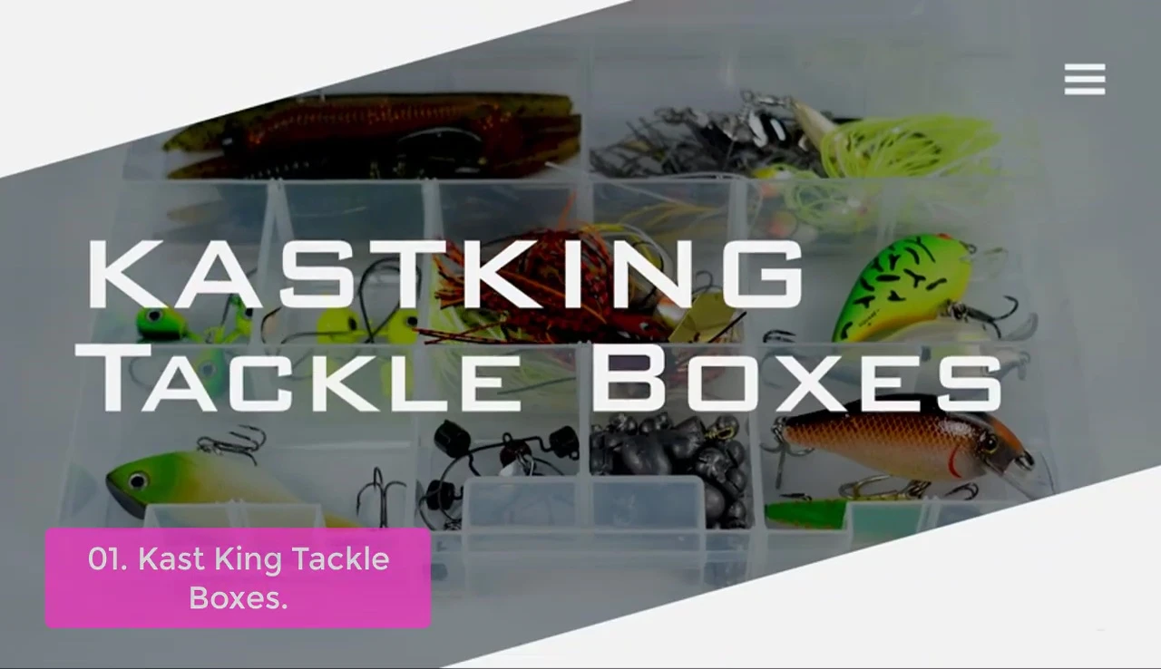 Cast King Tackle Box showcasing its rugged design and ample storage
