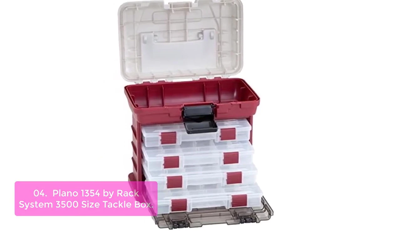 Showing the four utility boxes within the main tackle box.