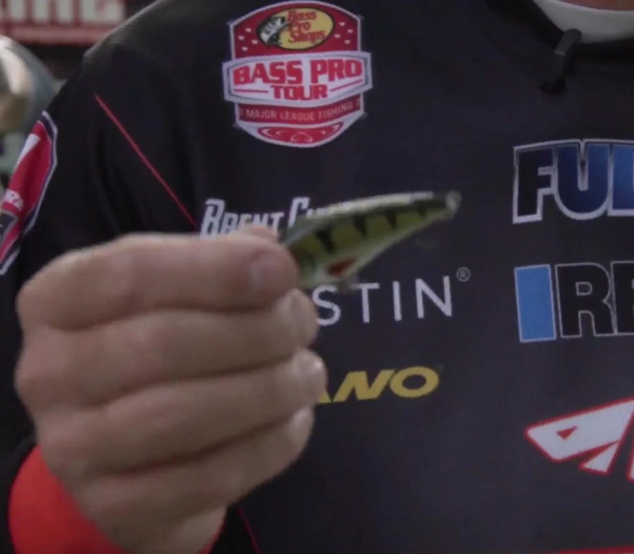 Close-up of a finesse glide bait