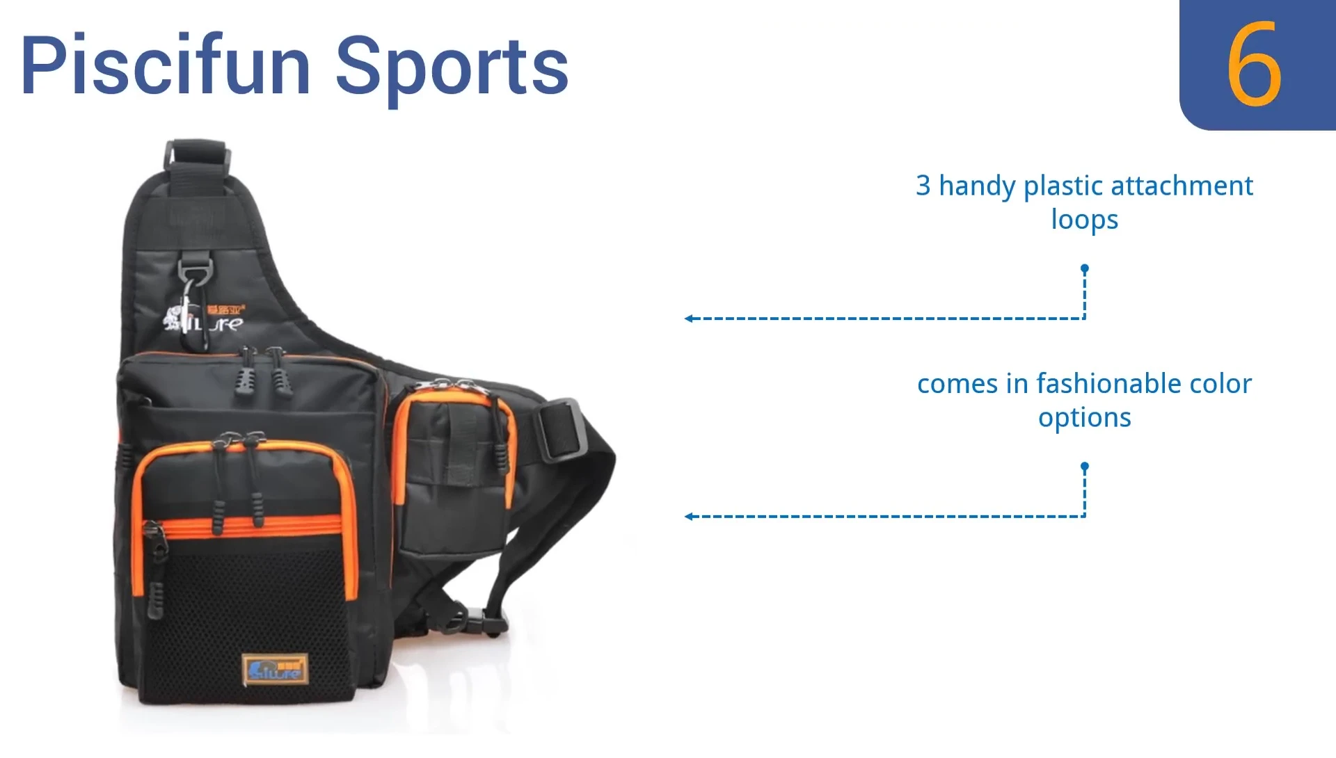A person carrying the Piscifun Sports tackle bag