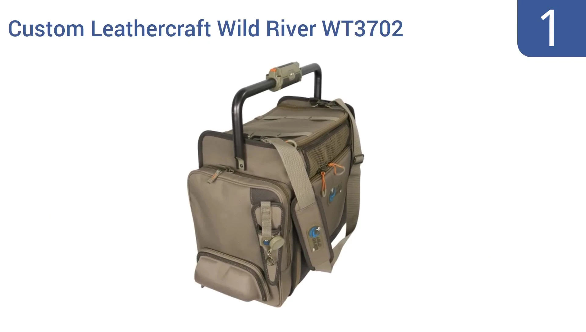 Close-up of the Custom Leathercraft Wild River WT3702 handle
