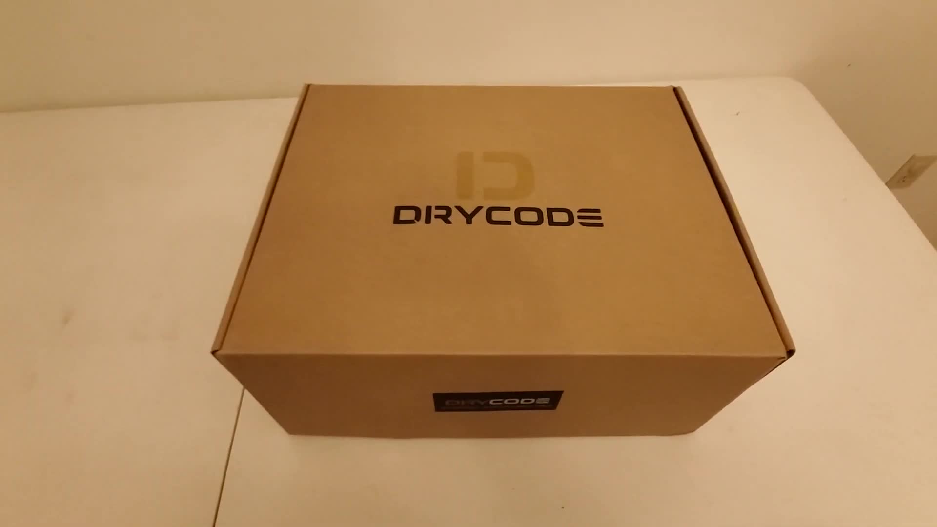 The DRYCODE package arrives securely.