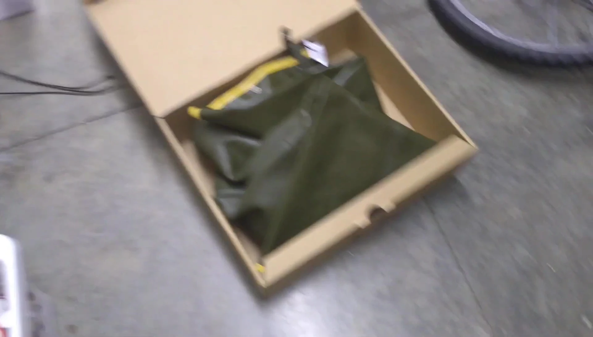 The speaker showing off the new waders.