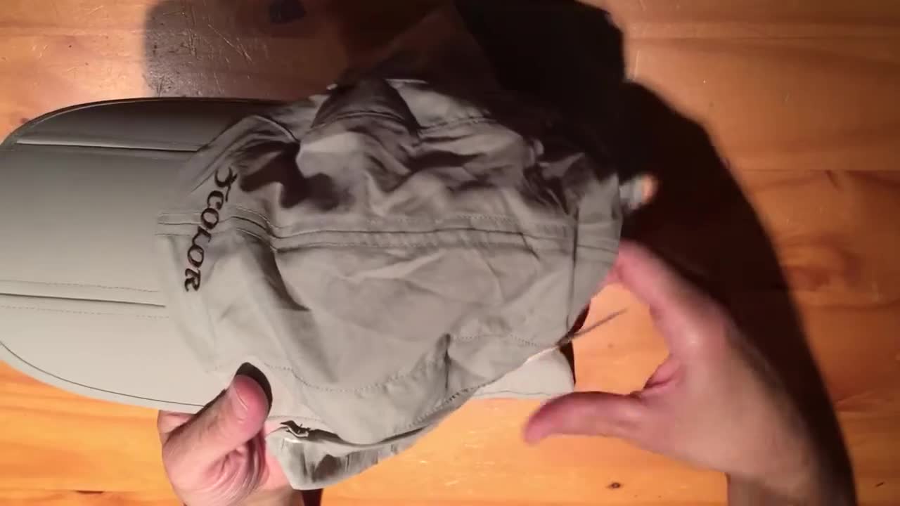 The hat being shown in a general shot